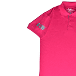 CAMISETA POLO MASCULINA D'JANGUS WEST PINK BORDADA BOI AZUL