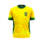 Camiseta Seleção Brasileira SublimadaTorcedor Nome E Numero Personalizado
