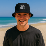 Bucket Chapéu Personalizado Logo, Nome Frase Arte Foto