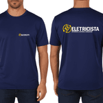 Camiseta Manga Curta de Uniforme para Eletricista 