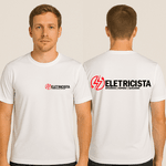 Camiseta Manga Curta de Uniforme para Eletricista 