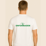 Camiseta Manga Curta de Uniforme de curso ou trabalho para Enfermagem
