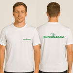 Camiseta Manga Curta de Uniforme de curso ou trabalho para Enfermagem