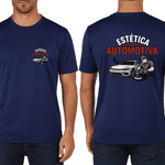 Camiseta Manga Curta de Uniforme para Estética Automotiva 
