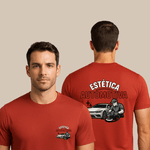 Camiseta Manga Curta de Uniforme para Estética Automotiva 