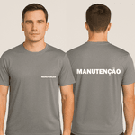 Camiseta Manga Curta de Uniforme para Eventos de Manutenção