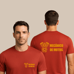 Camiseta Manga Curta de Uniforme para Mecânico de Motos