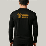 Camiseta Manga Longa Uniforme para Mecânico de Motos 