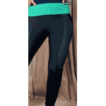 Calça Feminina Montaria Com Detalhe em Cirre - Preta - Cod 245