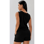 Baby doll com malha suede canelada liso