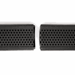 GRELHA FURADINHA E SUPORTE COLETOR PRETO 10 CM