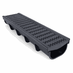 GRELHA FURADINHA ANTI INSETO E SUPORTE COLETOR PRETO 14 CM