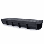 GRELHA FURADINHA ANTI INSETO E SUPORTE COLETOR PRETO 14 CM