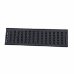 GRELHA FURADINHA ANTI INSETO E SUPORTE COLETOR PRETO 14 CM