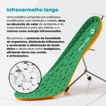 Palmilha Ortopédica Magnética Infra Vermelho Terapêutica