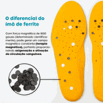 Palmilha Ortopédica Magnética Infra Vermelho Terapêutica