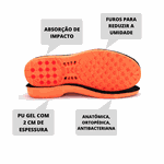 Palmilha Ortopédica De P.U Em Gel Anti-impacto Anatômica