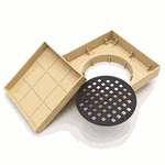 RALO INVISIVEL QUADRADO 11X11 BEGE
