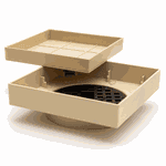RALO INVISIVEL QUADRADO 11X11 BEGE