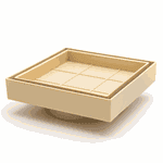 RALO INVISIVEL QUADRADO 11X11 BEGE