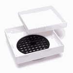 RALO INVISIVEL QUADRADO 11X11 BRANCO