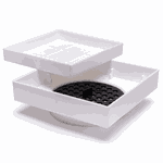 RALO INVISIVEL QUADRADO 11X11 BRANCO