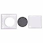 RALO INVISIVEL QUADRADO 11X11 BRANCO