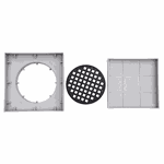 RALO INVISIVEL QUADRADO 11X11 CINZA