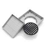 RALO INVISIVEL QUADRADO 11X11 CINZA