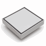 RALO INVISIVEL QUADRADO 11X11 CINZA