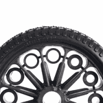 PNEU EM P.U MACIÇO RD05-UNI-43MM + BUCHAS UNIVERSAIS