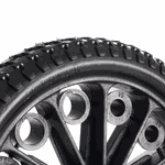 PNEU EM P.U MACIÇO RD05-UNI-43MM + BUCHAS UNIVERSAIS