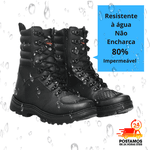 Coturno Militar Bota Tática Zíper Leve Lughato 1907 Pto