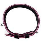 Coleira Forte 30mm- Preto/Rosa