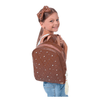 Kit Mochila com Tiara Marrom