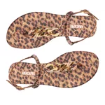 Sandália Anacapri Slim Pingente Animal Print