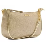 Bolsa AnaCapri Crossbody Baguete Média Dourada Glitter