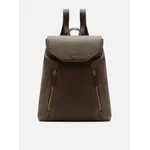 Mochila Arezzo Marrom Intense Couro Grande Bolsos