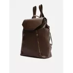 Mochila Arezzo Marrom Intense Couro Grande Bolsos