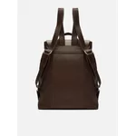 Mochila Arezzo Marrom Intense Couro Grande Bolsos
