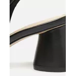Scarpin Arezzo Preto Couro Bico Fino Slingback