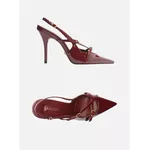 Scarpin Bordô Verniz Salto Alto Slingback Amélia