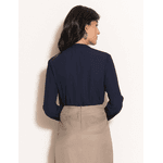 Blusa Ariane Crepe - Marinho