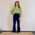 Calça Flare Amelie - Marinho
