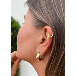 BRINCO ARGOLA GOTA BANHADO A OURO