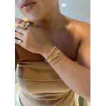 PULSEIRA CORDÃO DE VIOLÃO BANHADO A OURO