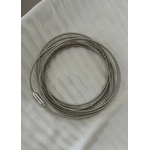 PULSEIRA CORDÃO DE VIOLÃO BANHADO A RÓDIO BRANCO