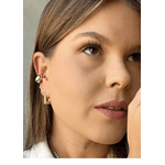 BRINCO ARGOLA RETANGULAR GR BANHADO A OURO