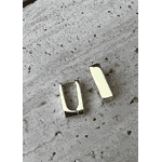 BRINCO ARGOLA RETANGULAR GR BANHADO A OURO