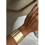 BRACELETE LISO MAXI BANHADO A OURO 